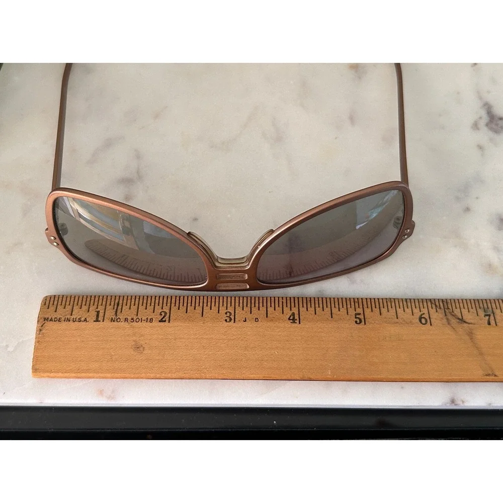 Vintage Polaroid Cool-Ray 420 Sunglasses Bronze Triple Bridge Retro Aviator